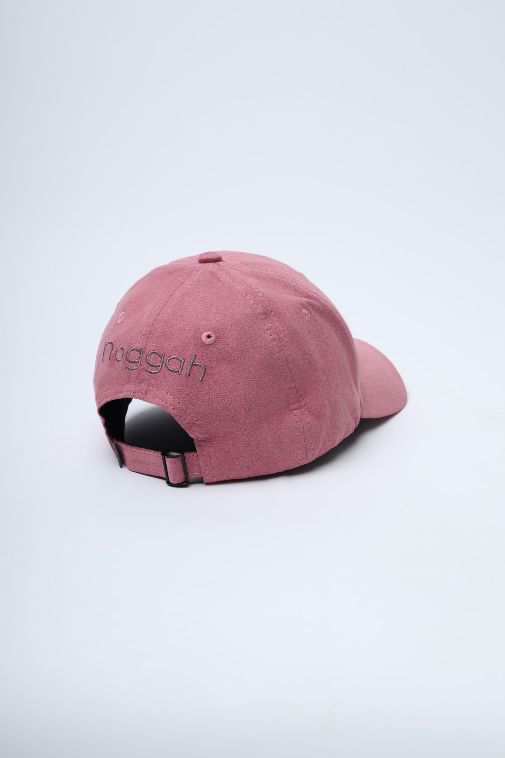Sunset-themed suede cap by Noggah – model NDC006, back view with strap detail