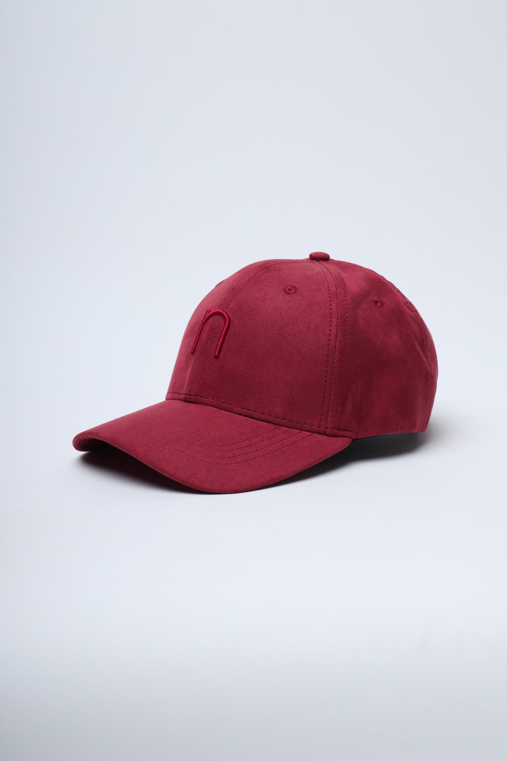 Premium suede cap in dark red – NDC007 Sunset Rush by Noggah
