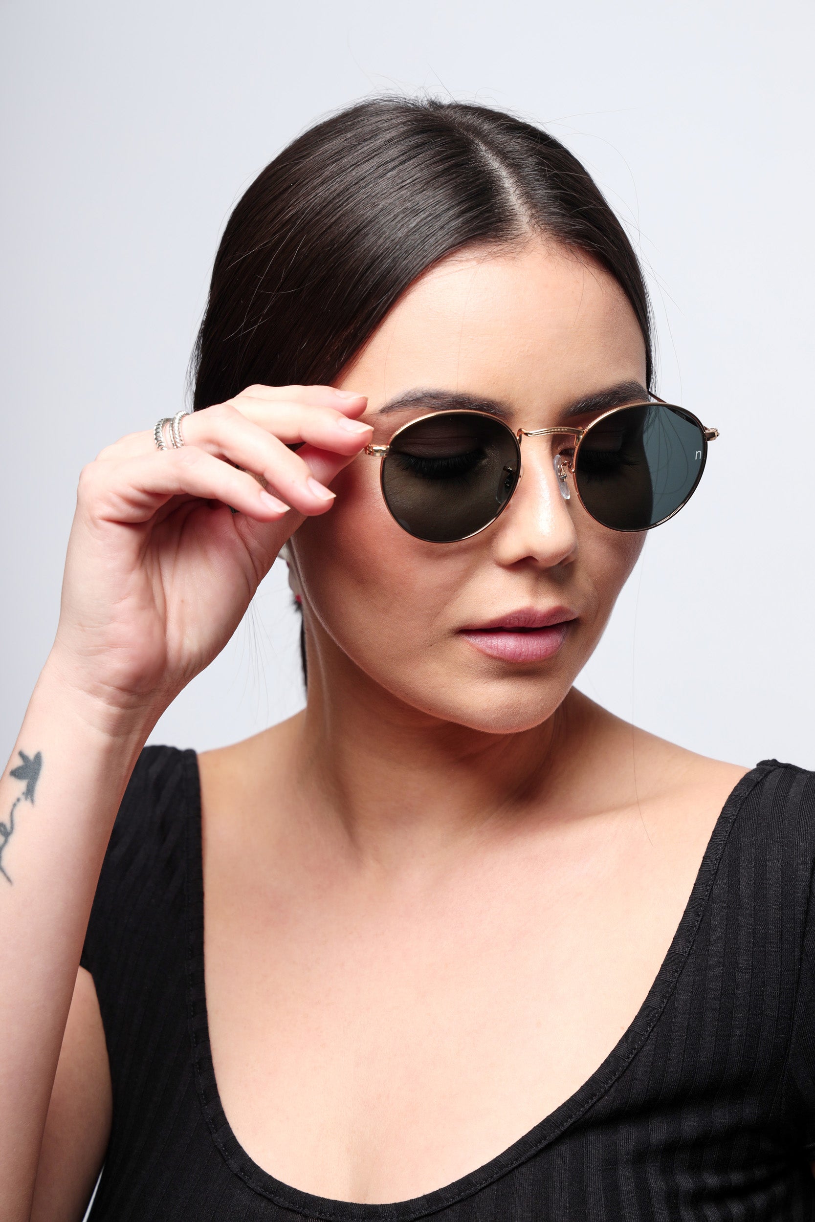 Falcon Golden Eclipse Sunglasses – Premium Tempered Glass Sunglasses | Noggah USA