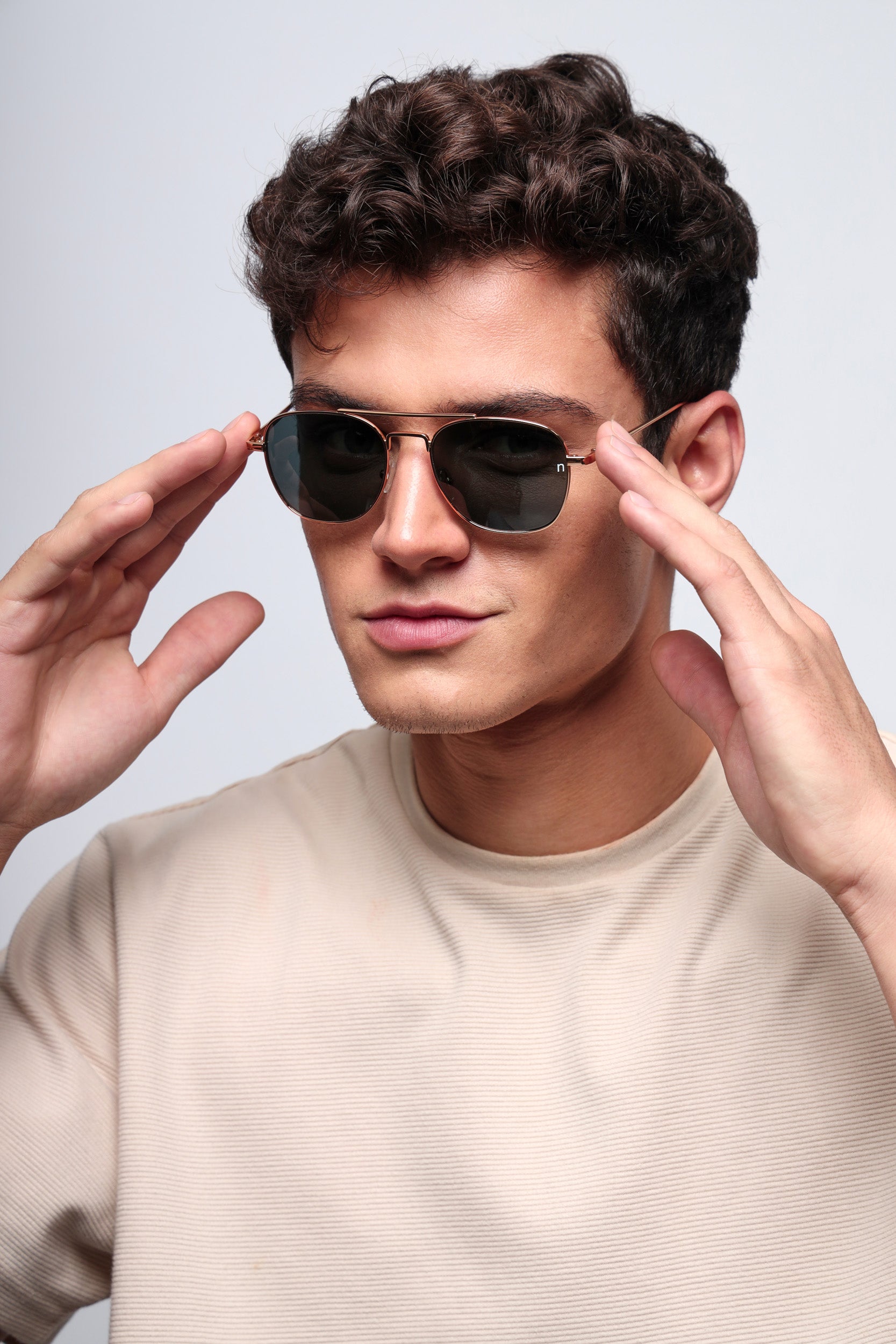 Apex Golden Eclipse Sunglasses – Premium Tempered Glass Sunglasses | Noggah USA