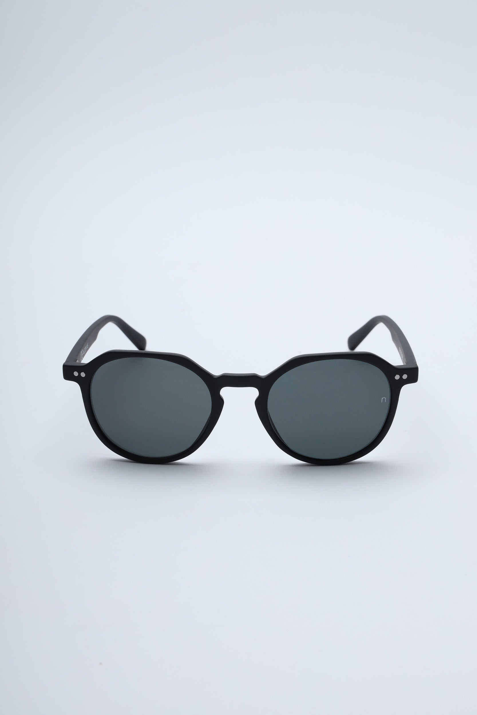 NS1002BFBL PC Black Frame with Black Glass Lens Sunglasses